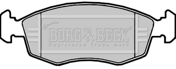 BORG & BECK Комплект тормозных колодок, дисковый тормоз BBP2310